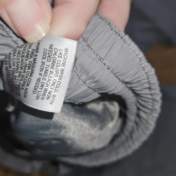 Nordictrack Men's Gray Athletic Wind Pants with Black Stripe. Xl - Picture 6 of 9